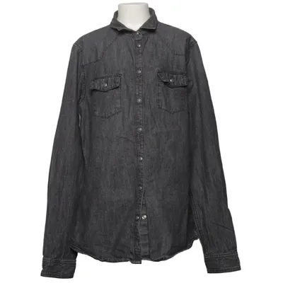 Denim blouse (Grijs) van Me & You Katoen