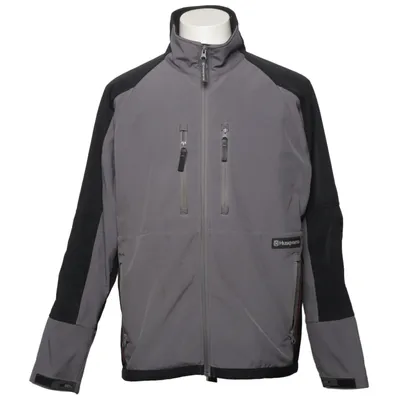 Softshell jacket (Black, Gray) from Husqvarna Elastane, Polyamide, Polyester