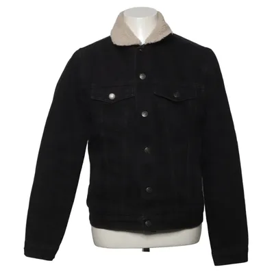 Fodrad jeansjacka (Svart) från New Look Men Bomull, Polyester