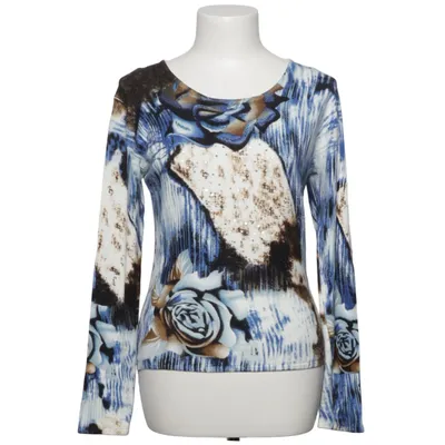 Sweater (Blå, Hvid, Flerfarvet) fra Louise FD Bomuld, Elastan, Silke