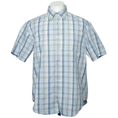 Short sleeve shirt (Blue, Gray, White) from Pierre Hector