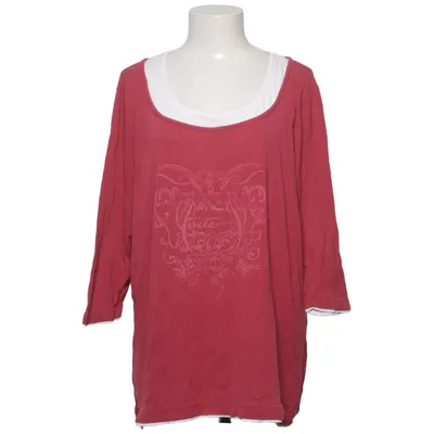 T-shirt à manches longues (Rouge, Blanc) de True Coton