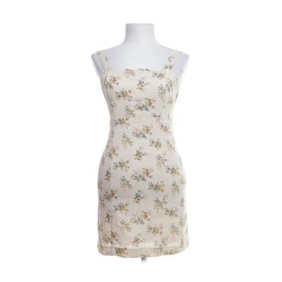 Kjole (Beige, Flerfarvet) fra Sézane Linned, Viscose