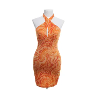 Halterneck-kjole (Orange) fra Divided by H&M Elastan, Polyester