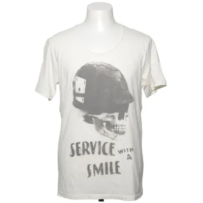 T-shirt (White, Gray) from Selected Jeans Cotton