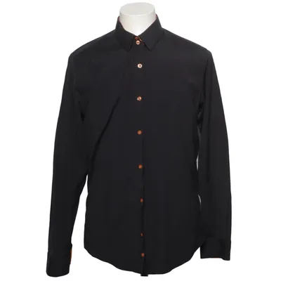 Skjorte (Sort, Orange) fra Rusty Neal Bomuld, Elastan, Polyester