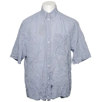 Chemise à manches courtes (Bleu, Blanc) de Redgreen Coton