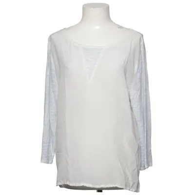 Blouse (Grijs, Wit) van Bloom Linnen, Zijde