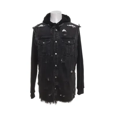 Jeansjacka (Svart, Grå) från Zara Bomull, Polyester