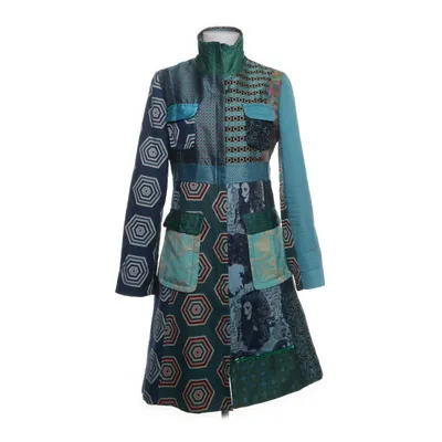 Frakke (Turkis, Flerfarvet) fra Desigual Bomuld, Linned, Polyester, Viscose