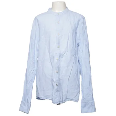 Shirt (Blauw) van Mango Katoen, Linnen