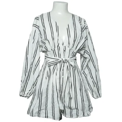 Byxdress (Vit, Svart) från ASOS Design Bomull