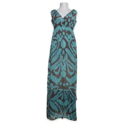 Maxi jurk (Bruin, Blauw) van Banana Republic Polyester, Zijde