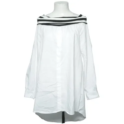 Bluse (Hvid, Sort) fra 2xtremz Bomuld, Polyester