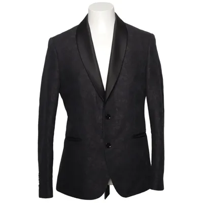 Smokingkavaj (Svart) från Zara Man Bomull, Polyester