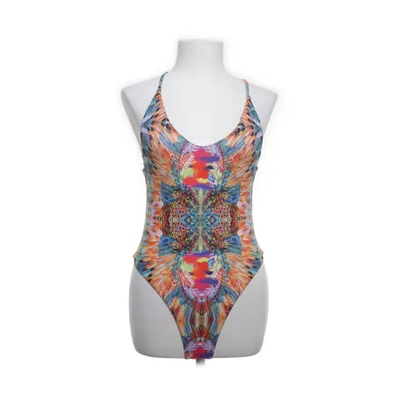 Swimsuit (Orange, Multicolored) Elastane, Polyester