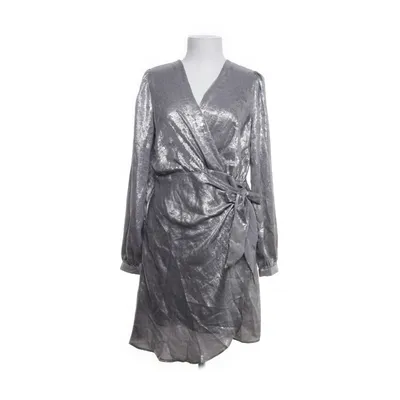 Wrap dress (Silver) from Cerise Blue Cotton, Polyester