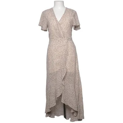 Robe portefeuille (Blanc, Marron) de Ambition Polyester