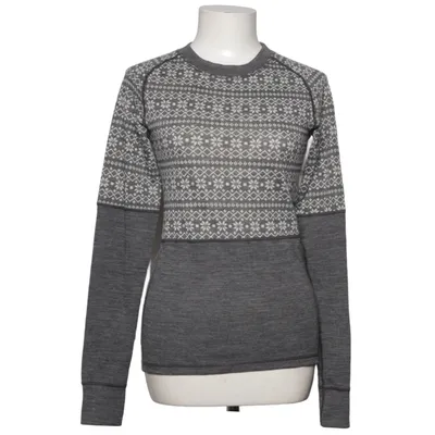 Base layer shirt (Gray, White) from Ullmax Merino wool, Polyester