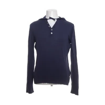 Hoodie (Blue, White) from Japan Rags Cotton