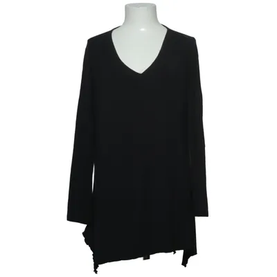 Langærmet t-shirt (Sort) fra Rick Cardona Elastan, Viscose