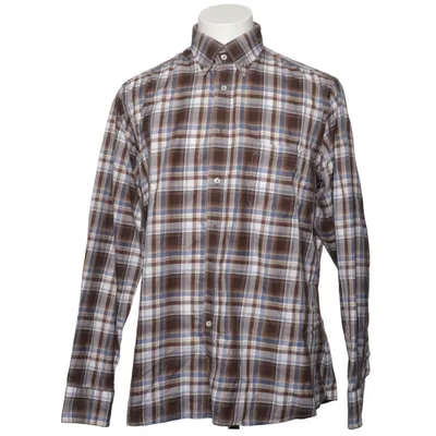 Chemise (Marron, Bleu, Blanc) de Ströms Coton