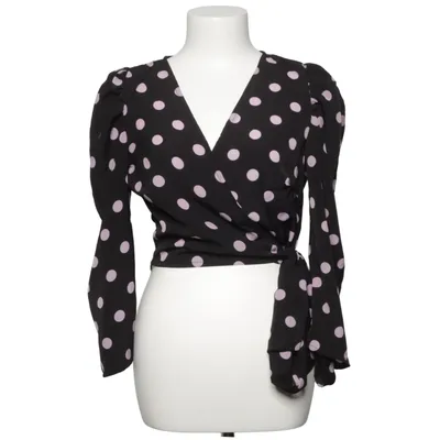 Wikkelblouse (Zwart, Lila) van Loavies Polyester