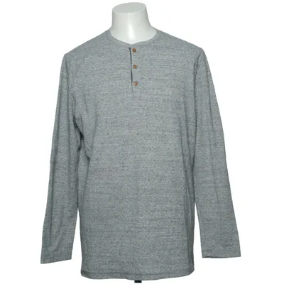 Henley T-shirt (Grå) fra Matinique Bomuld, Elastan, Polyester