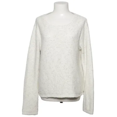 Sweater (White) from Size 8 Needle Acrylic, Metallic fiber, Wool