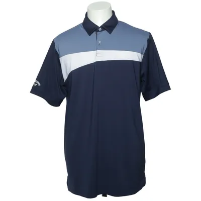 Pikétröja (Blå, Vit) från Callaway Elastan, Polyester
