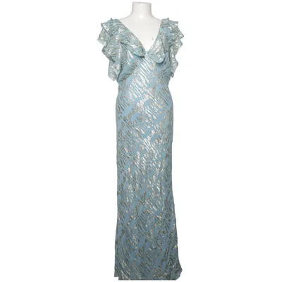 Robe longue (Bleu, Or) de Never Fully Dressed