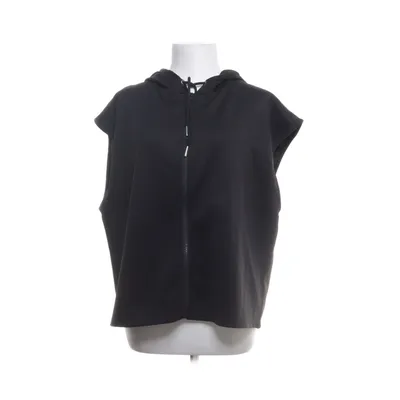 Korte mouwen capuchon sweater (Zwart) van Lindex Elastaan, Polyester