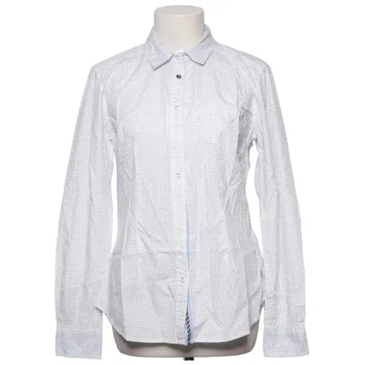 Chemise (Blanc, Bleu) de Timeout Coton