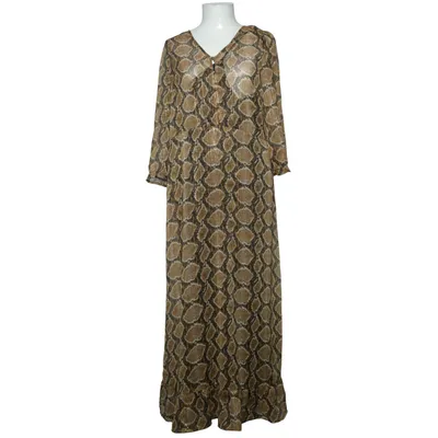 Långklänning (Brun) från Saint Tropez Polyester