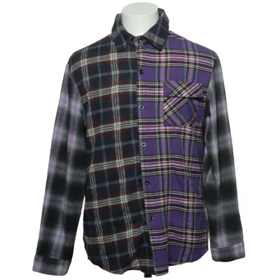 Flanellskjorta (Lila, Svart, Röd, Blå, Flerfärgad) från Romwe Polyester