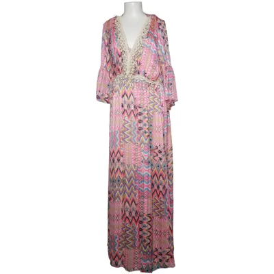 Maxi jurk (Roze, Blauw, Meerkleurig) van Trois Ka Polyester, Viscose