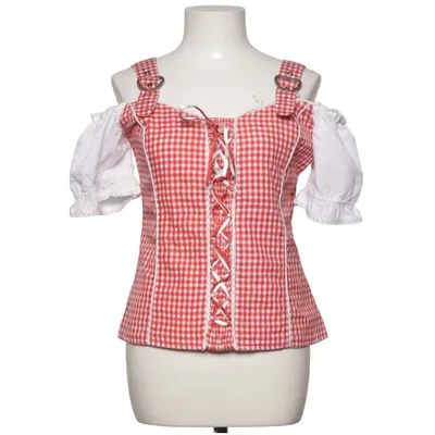 Dirndl blouse (Rood, Wit) van Laura di Sarpi Katoen, Polyester, Viscose
