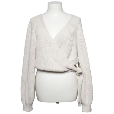 Slå om-cardigan (Beige) fra NA-KD Reborn