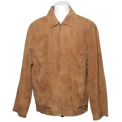 Leren jack (Bruin) van Trapper Katoen, Leer, Polyester
