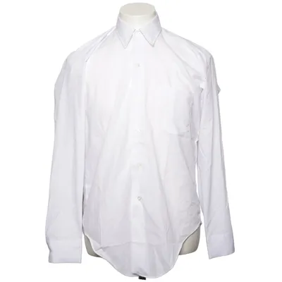 Skjorte (Hvid) fra Permanent Press Bomuld, Polyester