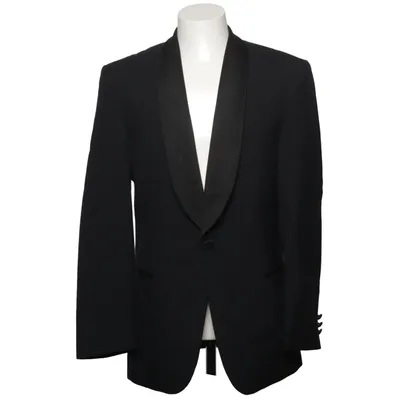 Smoking blazer (Zwart) van Cavaliere of Sweden Viscose, Wol