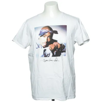 T-shirt (Hvid, Flerfarvet) fra 2Pac Bomuld