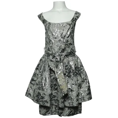 Robe de cocktail (Gris, Argent) de Therapy Coton, Fibre métallique, Polyester
