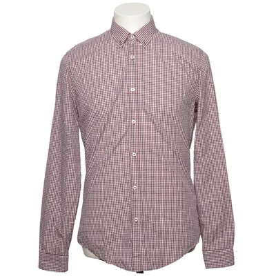Chemise (Rouge, Blanc) de Zara Man Coton