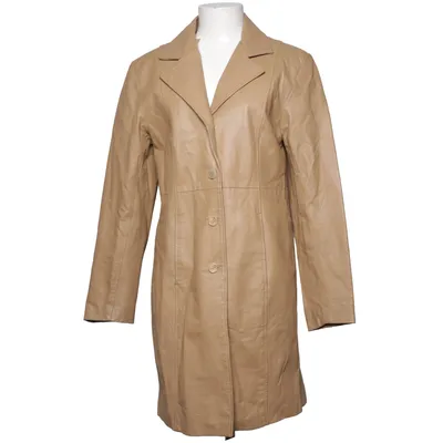 Læderfrakke (Beige) fra Clockhouse by C&A Læder, Polyester
