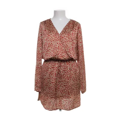 Dress (Red, Beige) from Cerise Blue Polyester, Viscose