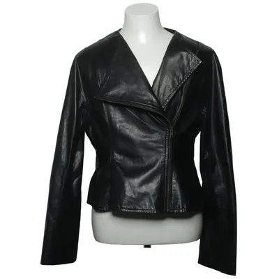 Biker jacket (Black) from Ivan Grundahl Leather, Polyester