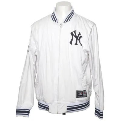 Veste universitaire (Blanc, Bleu) de Majestic Athletic Coton