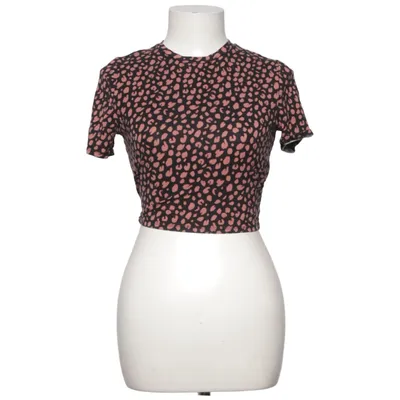 Crop Top (Schwarz, Pink) von Les Coyotes de Paris Bambus, Elasthan