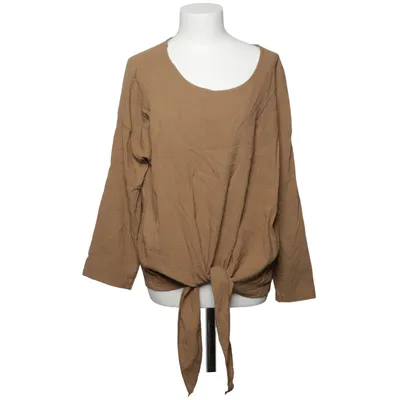 Blouse (Bruin) van Staji Katoen, Elastaan, Linnen, Viscose
